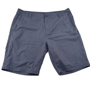 Oakley‎ Men's Regular Fit 38 Gray Polyester Casual Shorts Flat Front